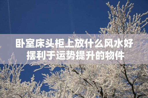 卧室床头柜上放什么风水好 摆利于运势提升的物件
