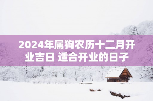 2025年属狗农历十二月开业吉日 适合开业的日子