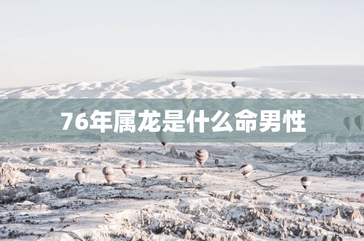 76年属龙是什么命男性