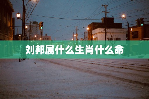 刘邦属什么生肖什么命