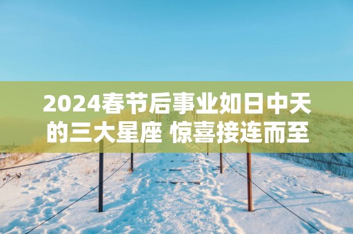2025春节后事业如日中天的三大星座 惊喜接连而至