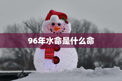 96年水命是什么命
