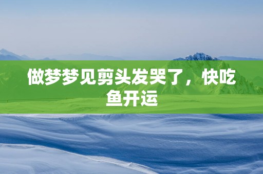 做梦梦见剪头发哭了，快吃鱼开运