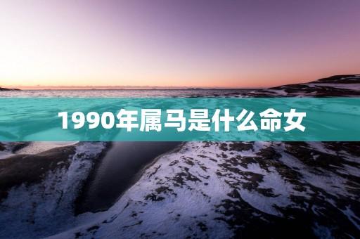 1990年属马是什么命女