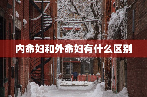 内命妇和外命妇有什么区别