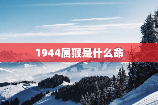 1944属猴是什么命