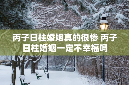 丙子日柱婚姻真的很惨 丙子日柱婚姻一定不幸福吗