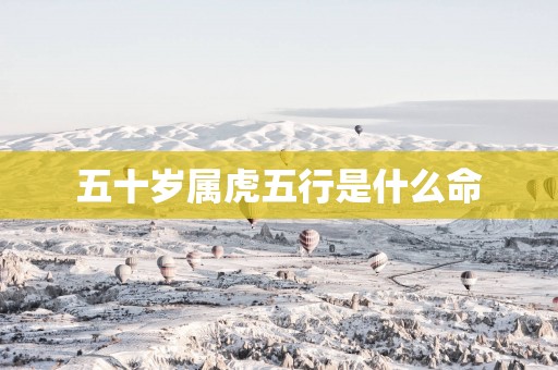 五十岁属虎五行是什么命