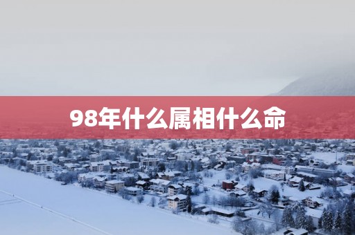 98年什么属相什么命