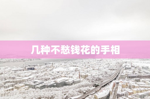 几种不愁钱花的手相