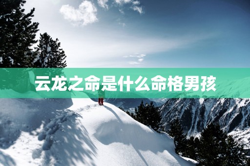 云龙之命是什么命格男孩