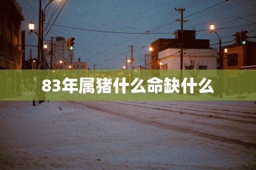83年属猪什么命缺什么