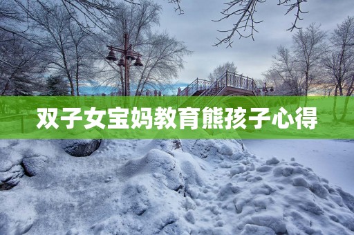 双子女宝妈教育熊孩子心得