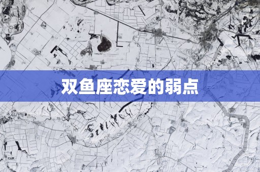 双鱼座恋爱的弱点