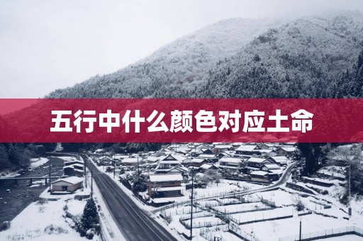 五行中什么颜色对应土命