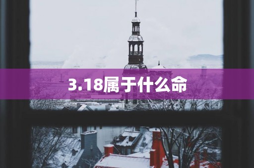 3.18属于什么命