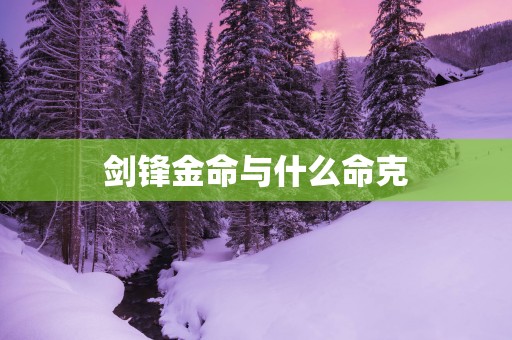 剑锋金命与什么命克