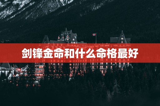 剑锋金命和什么命格最好