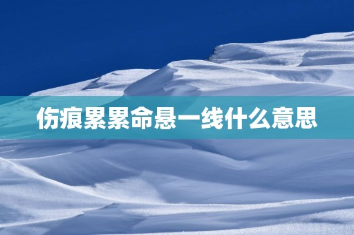 伤痕累累命悬一线什么意思