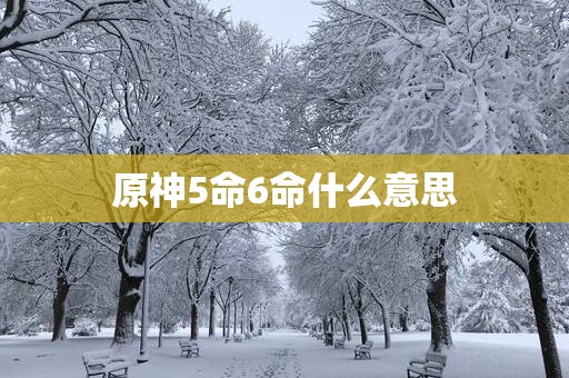 原神5命6命什么意思