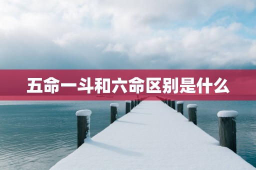 五命一斗和六命区别是什么