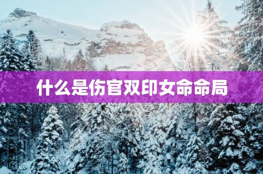 什么是伤官双印女命命局