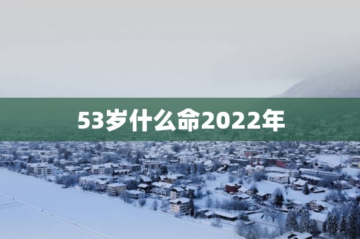 53岁什么命2025年