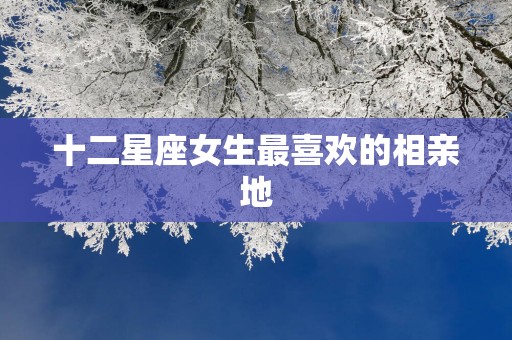 十二星座女生最喜欢的相亲地