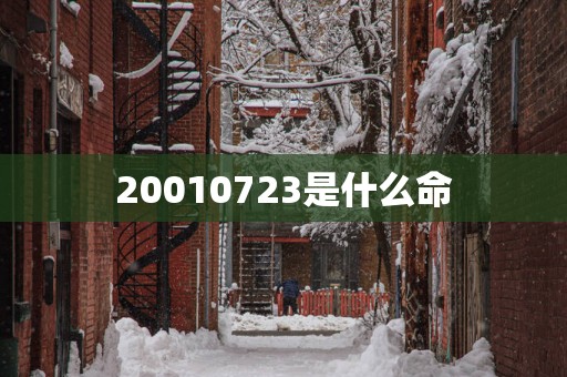20010723是什么命