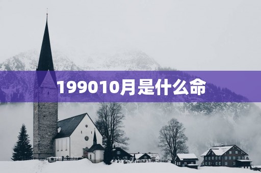 199010月是什么命