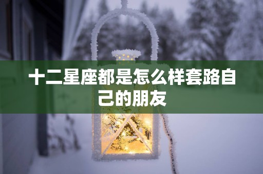 十二星座都是怎么样套路自己的朋友