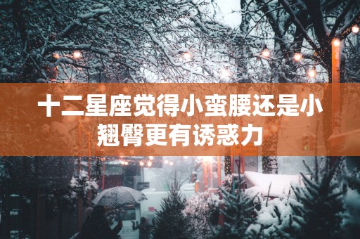 十二星座觉得小蛮腰还是小翘臀更有诱惑力