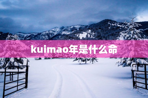 kuimao年是什么命