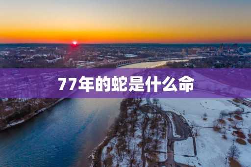 77年的蛇是什么命