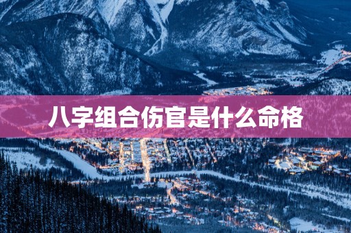 八字组合伤官是什么命格