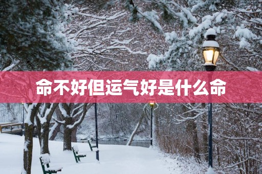 命不好但运气好是什么命
