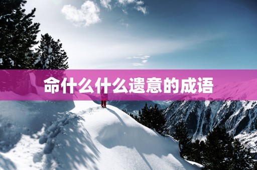 命什么什么遗意的成语