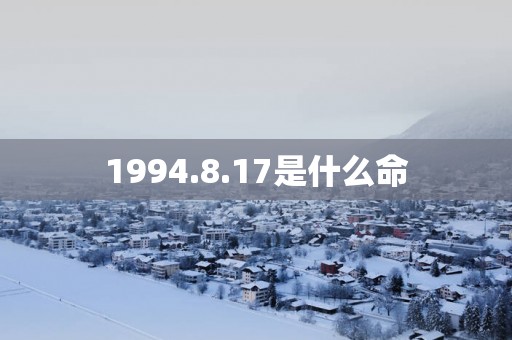 1994.8.17是什么命