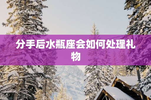 分手后水瓶座会如何处理礼物