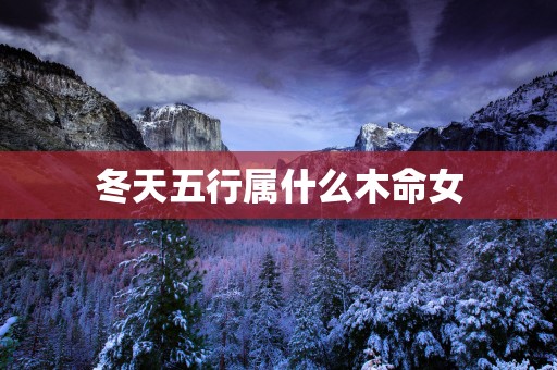 冬天五行属什么木命女