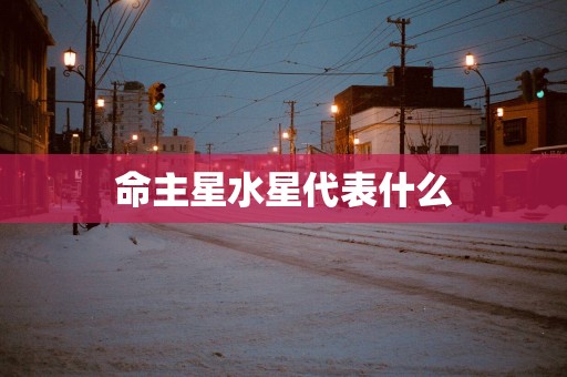 命主星水星代表什么
