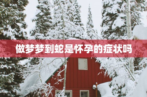 做梦梦到蛇是怀孕的症状吗
