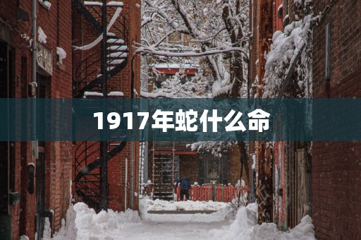 1917年蛇什么命 1917年蛇什么命