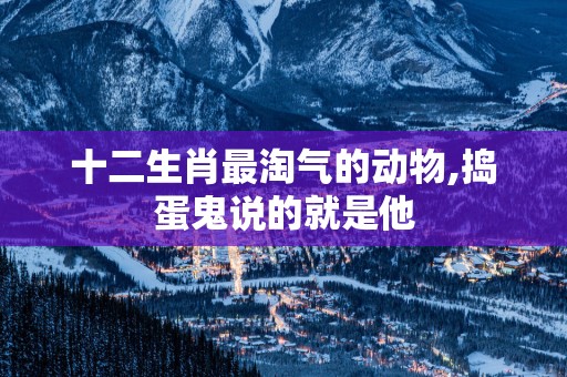 十二生肖最淘气的动物,捣蛋鬼说的就是他