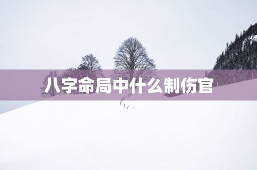 八字命局中什么制伤官