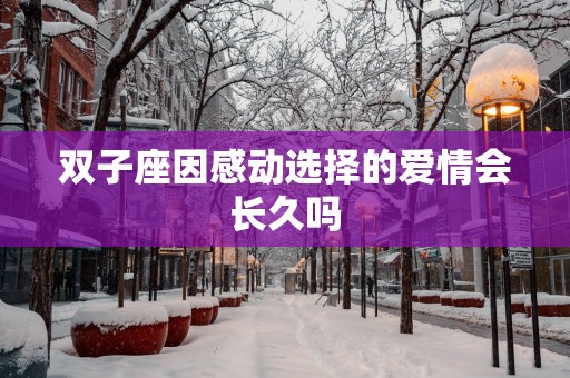 双子座因感动选择的爱情会长久吗