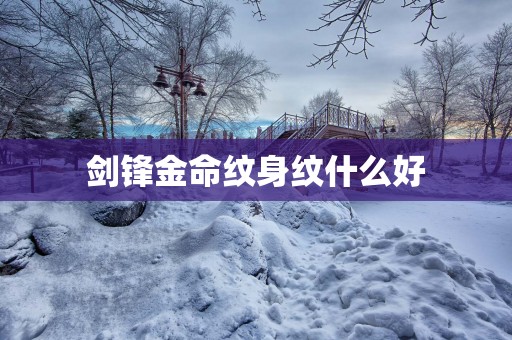 剑锋金命纹身纹什么好