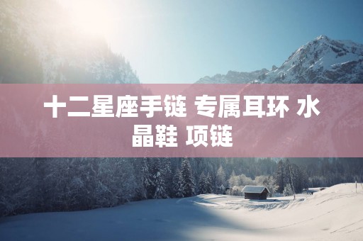 十二星座手链 专属耳环 水晶鞋 项链