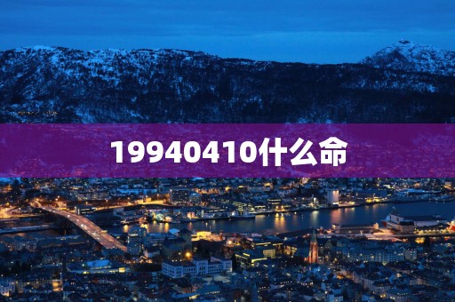 19940410什么命