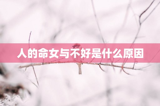 人的命女与不好是什么原因
